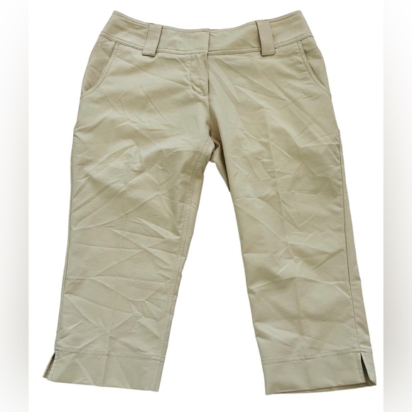 Adidas Climacool Khaki Capri Pants Size 6 Women’s Athletic - Picture 1 of 7
